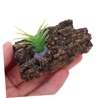 ORFOFE 20pcs Natural Cork Bark Terrarium Background for Reptile Tank Aquarium Decoration Authentic Tree Bark Reptile Hide Lightweight Climbing and Hiding Accessory for Snake Lizard