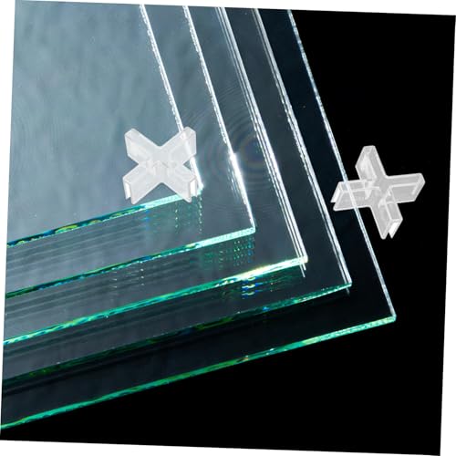 Alipis Aquarium Lid Clips Set 10pcs Glass Fixing Clamps Transparent Plastic Easy Install for Aquarium Decor Fish Tank Partition