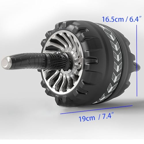 Ab Roller Wheel with Foam Knee Pad Abdominal Workout Equipment Core Exercise Wheel for Man Women Gymnastics Home Gym Core Training Fitness Equipment - size: Yellow