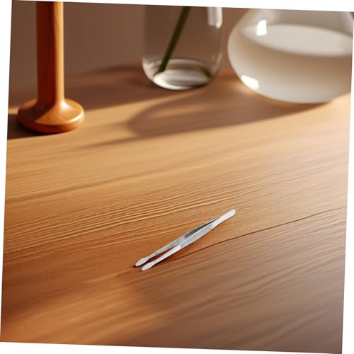 YARNOW Stainless Tweezers for Philately Collectors Anti-Static Long Curved Tongs for Stamps and Jewelry 6-inch Length