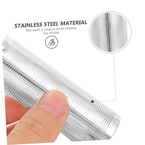 Stainless Steel Aquarium Guard Cover Large Fish Tank Intake Strainer Protector Easy to Clean Mesh Guard for Shrimp Tank Safe Rounded Edges Simple Installation for Aquariums and