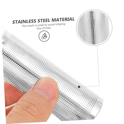 Stainless Steel Aquarium Guard Cover Large Fish Tank Intake Strainer Protector Easy to Clean Mesh Guard for Shrimp Tank Safe Rounded Edges Simple Installation for Aquariums and