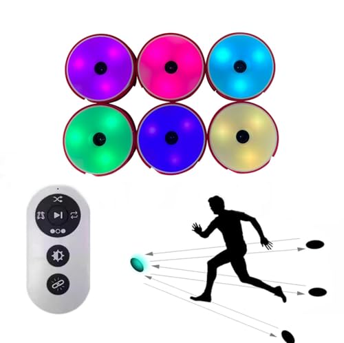 Agile Reaction Training Lamp Set, 4 Modes Reaction Training Lights | Improve Reflex, Sports Agility, and Brain Cognitive Training, with USB Charging