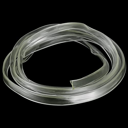 uxcell U Channel Edge Trim, 8.2ft Length Soft Rubber Guard Seal Strip Edge Protector Fit for 6-7mm Edge, (19/32" W x 25/64" H) Clear - size: 19/32"x 25/64"x 8.2ft