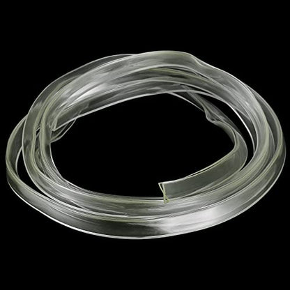 uxcell U Channel Edge Trim, 8.2ft Length Soft Rubber Guard Seal Strip Edge Protector Fit for 6-7mm Edge, (19/32" W x 25/64" H) Clear - size: 19/32"x 25/64"x 8.2ft
