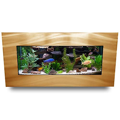 AA-Skyline-BGOLD 2.0 Wall Mounted Aquarium Brushed Gold