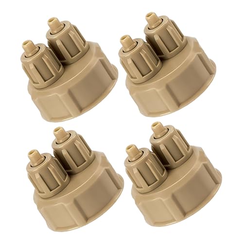 Happyyami 4pcs Aquarium Diffuser DIY Generator Bottle Caps Carbon Fish Tank System Lids