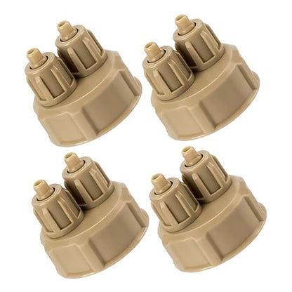 Happyyami 4pcs Aquarium Diffuser DIY Generator Bottle Caps Carbon Fish Tank System Lids