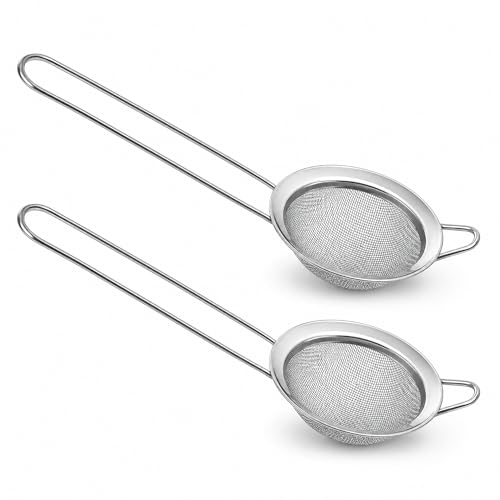 POPETPOP 2pcs Stainless Steel Reptile Litter Scoop Durable Sand Shovel with Fine Mesh for Efficient Excrement Cleaning Terrariums and Aquariums