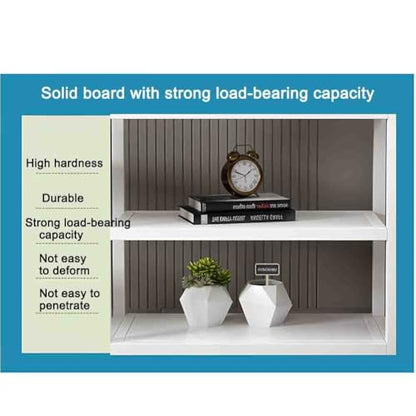 Heavy Duty Metal Aquarium Stand with 3-Tier Storage Shelves, Stylish White Frame for Home & Office, 60x30x70 cm, Durable & Functional Fish Tank Organizer
