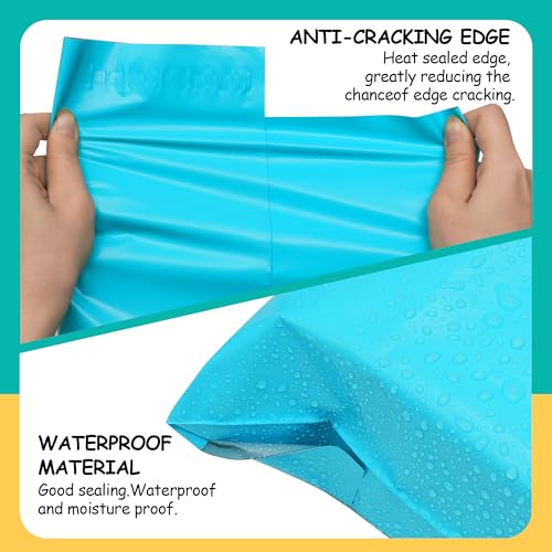 Poly Mailers 10x13 inch 25 Pcs, Blue Plastic Mailing Envelopes with 2.4mil Thickness, Waterproof and Tear-resistant Shipping Bags for Clothing, Tamper Proof Self-Seal Mailers Poly Bags - color: Blue, size: 10x13 Inch 25 Pcs