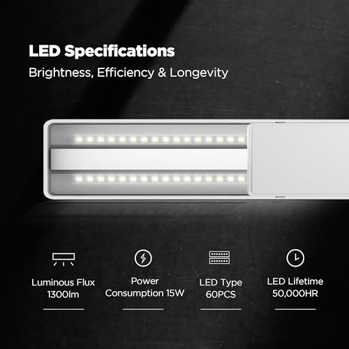 Flat Nano 15W Full Spectrum Aquarium Light, 4 Level Dimmable Plant Light, IP54 Waterproof Freshwater Use Only, Suitable for 2-9 Gallon Rimless Fish Tanks, Terrariums, & Potted Plants, Silver - color: Silver, size: Flat Nano