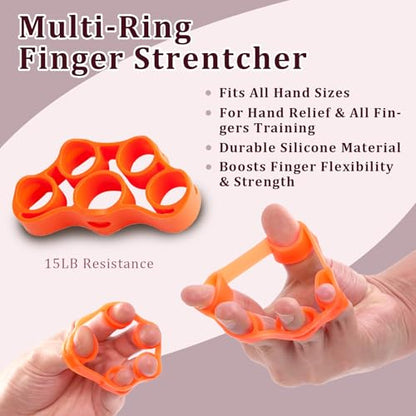CYFIE Grip Strength Trainer Kit Adjustable 10-132Lbs Hand Exerciser Counter - color: Pink