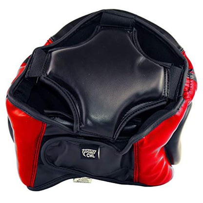 Ultimate - Kids Head Gear Guard for Boxing MMA Muay Thai Training Protection (CH, Red/Black)