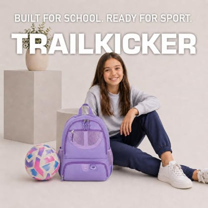 Basketball Bag Backpack for Men Women with Ball & Shoes Compartment 30L Capacity Lightweight Breathable Boys Girls Soccer Ball Bag Backpack Fit Volleyball Football Sports Travel School Gym - color: TK8Purple