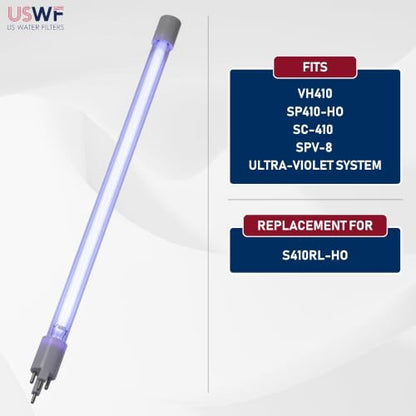 S410RL-HO Replacement UV Lamp | Fits the VIQUA VH410, SP410-HO, SC-410, & SPV-8 Series UV Systems | Made in the USA, US Water Filters - style: Lamp
