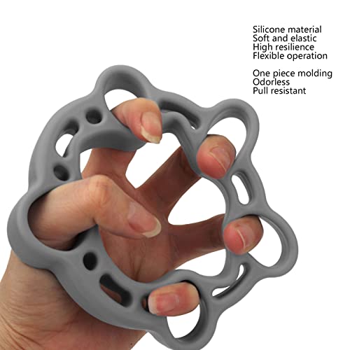 Finger Stretcher Exerciser, Forearm Adjustable Hand, Finger Stretchers, Grip Rings Hand Exerciser for Arthritis Carpal Tunnel Recovery (Grey)