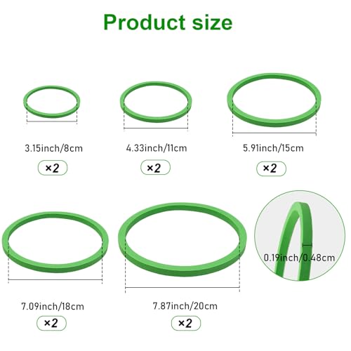10Pcs Aquarium Floating Plant Rings and Fish Feeding Rings,Aquarium Floating Plant Corral,Floating Plant Rings Keep Your Plants in Place,Can Be Used to Framed and Frameless Aquariums (Green)