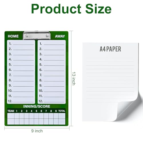 Baseball Lineup Board, Double-Sided Magnetic Coaching Clipboard - style: BaseballBoard-Small
