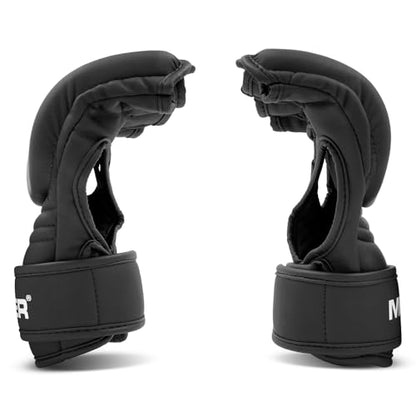 Meister [Critical] 4oz MMA Gloves for Striking & Grappling w/Pre-Curved Nemeios Leather - size: X-Large