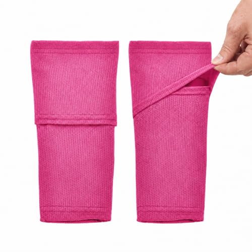 Northdeer Soccer Shin Guards Sleeves with Optimized Insert Pocket(1Pair) - color: pink, size: M (4'7"-5'3")