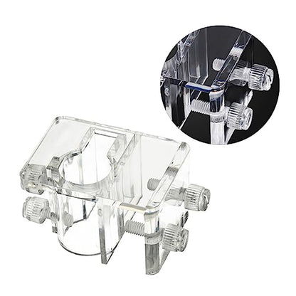 Angoily 2pcs Aquarium Water Clamp Fixed Clip for Water Pipe Acrylic Holder (Size s Suitable for 5-20mm)