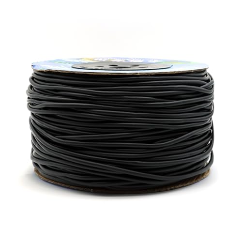 650 Feet Aquarium Air Pump Accessories Airline Tubing, Standard 3/16” Tubing for Fish Tank (Black)