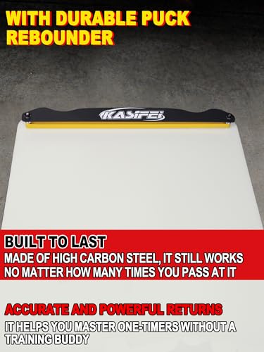 kasifei – 24'' x 48'' Hockey Shooting Pad with Rebounder, Professional Hockey Training Equipment