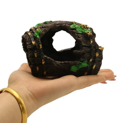 Broken Wine Barrel Aquarium Decorations Resin Caves Hide Hut Fish Tank Ornaments for Home Office Fish Tank Decor