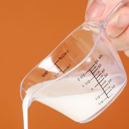 2 Piece Measuring Cup Set, Clear