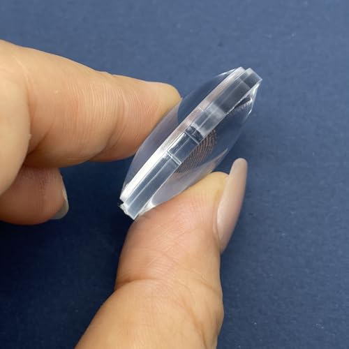 Double Convex Lens - 31mm Diameter, 27mm Focal Length, Optical biconvex Lens for Physics Experiments, Photography, Magnifying, and DIY Projects - Pack of 2pcs (31mm x H12.5mm x F27) - size: 31mm x H12.5mm x F27