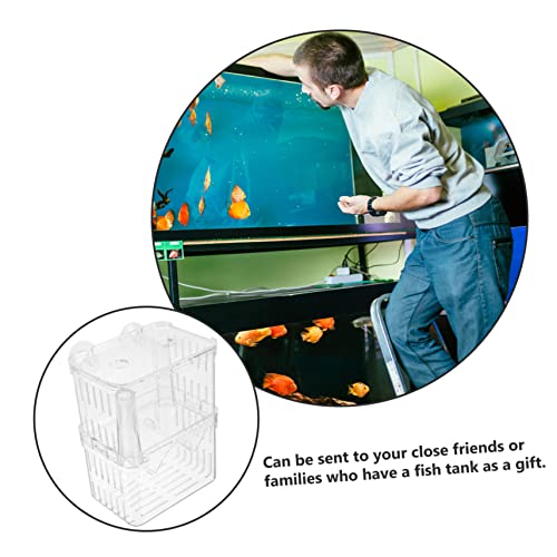 Yardwe 2pcs Fish Breeding Box Aquarium Hatching Incubator Separation Container