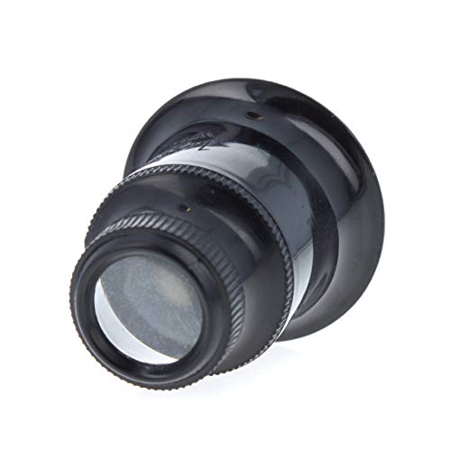 Universal Tool Plastic Jewelers Loupe 25mm Diameter Glass Lens Magnifier (14X) - size: 14X