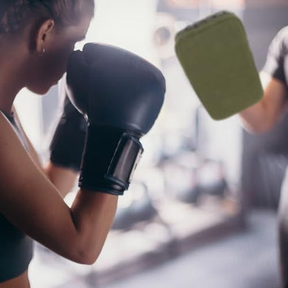 FOMIYES Thickened Canvas Kick Shield for Training, Green Boxing Body Pad