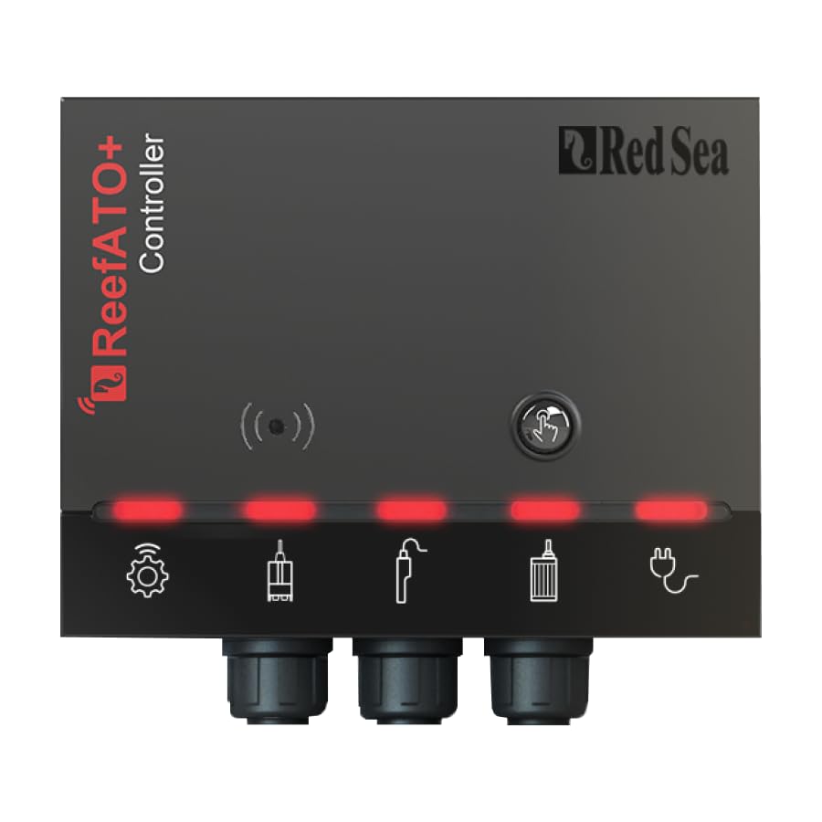 Red Sea 3-in-1 ReefATO + ATO Auto Top Off System for Aquarium | Water On Floor Alarm | App Controled with Fish Tank Temperature Probe