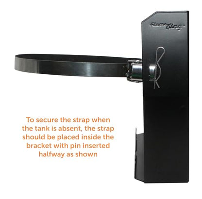 Flame King T-Racks® 5LB Propane Tank Mounting Bracket Strap for RVs, Trailers, Campervans, Jeeps, and Overland Vehicles