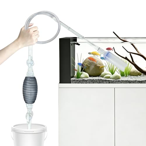 Promising Aquarium Siphon Vacuum Cleaner, Fish Tank Water Changer,Fish Tank Cleaning Tools,Gravel & Sand Cleaner,Turtle Tank Accessories