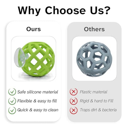 Turtle Feeding Ball with Suction Cup, Silicone Foraging Toy, Interactive Turtle Tank Feeder for Veggies and Treats, Betta Hammock Shrimp Shelter and Aquarium Decors for Small Aquarium Pets