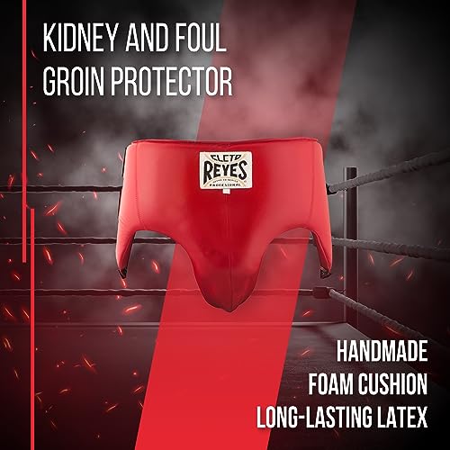 CLETO REYES Kidney and Foul Groin Protector, Boxing Training Equipment, Protective Gear for Men - size: Medium, style: Classic Red