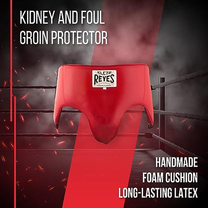 CLETO REYES Kidney and Foul Groin Protector, Boxing Training Equipment, Protective Gear for Men - size: Medium, style: Classic Red