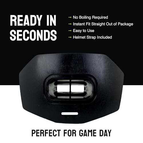 DAMAGE CONTROL Youth Football Mouth Guard – Black - color: Black