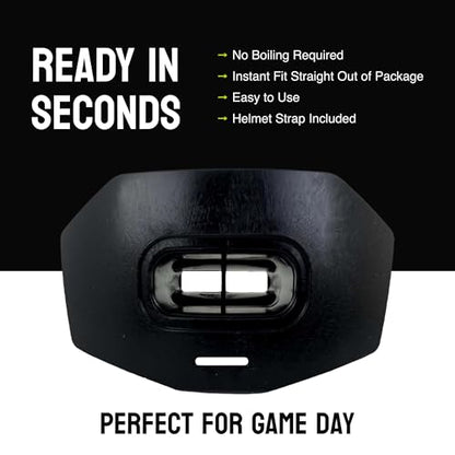 DAMAGE CONTROL Youth Football Mouth Guard – Black - color: Black