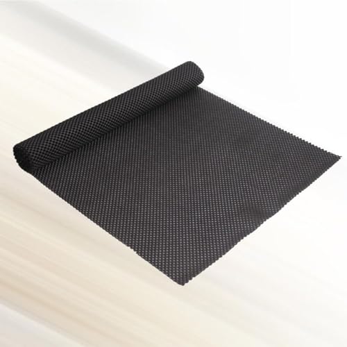 Multipurpose Non Slip PVC Mat Large Grip Liner for Home Office Caravans More for Kitchen Cabinets and Shelves Black