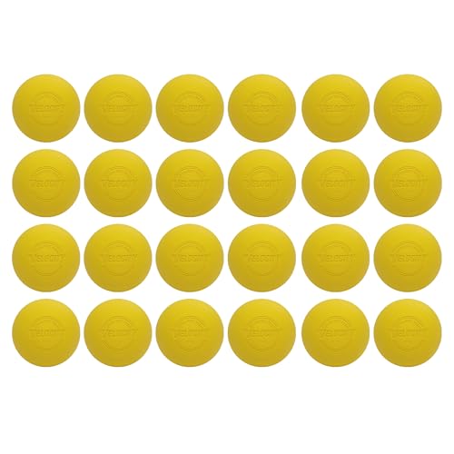 Velocity Lacrosse Balls - 1, 2, 3, 6, 12, 18, 24, 36, 60 and 120 Packs - for Practice, Official NFHS and College Approved Size - color: Yellow, size: 24 Balls, style: Practice Ball