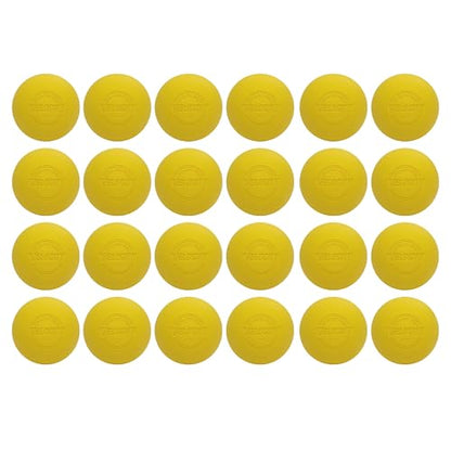 Velocity Lacrosse Balls - 1, 2, 3, 6, 12, 18, 24, 36, 60 and 120 Packs - for Practice, Official NFHS and College Approved Size - color: Yellow, size: 24 Balls, style: Practice Ball