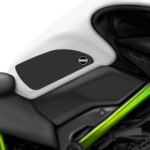 Silicone Tank Grips for Kawasaki Z900 2017+ | Super Strong Adhesive, Anti Slip Knee Pads, Scratch Protection | Exact Fit Motorcycle Accessories