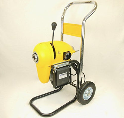 Package Deal BLUEROCK Tools SDS200B 1.5HP 2" - 8" Sectional Pipe Drain Cleaning Machine Kit w/ 120' Cable Snake & Cutters Set