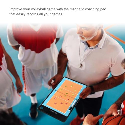 Volleyball Magnetic Tactic Board with Pen Volleyball Coaching Clipboard for Training Match Portable Volleyball Strategy Board