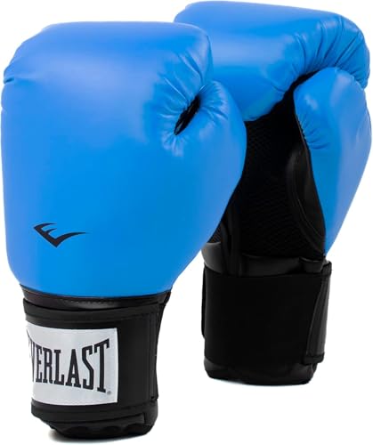 Everlast Prostyle 2 Youth Boxing Gloves, Entry Level Training Gloves for Men and Women, Secure Fit Hook and Loop Closure & Ventilation, Heavy Bag & Speedbag Training. - color: Blue