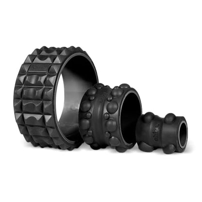Chirp Wheel XR 3-Pack Foam Roller Set, Back & Neck Pain, 10/6/4" Black - size: 3-Pack (10, 6, 4 Inch) Black